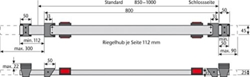 ABUS Tür-Panzerriegel PR1400, silber, 10254 - 4