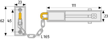 ABUS Türkette SK66, nickel, 01357 - 2