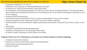 HiKam S6: Die Kamera für ein sicheres Zuhause (Überwachungskamera mit Personendetektion IP Kamera HD mit deutscher App/Anleitung/Support) - 5