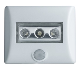 Osram LED Lampe, Nightlux, weiß, batteriebetrieben, integrierter Bewegungsmelder, Dämmerungssensor, IP54, Tageslicht- 7000K - 1