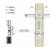 eLinkSmart Fingerprint Tür-Schließzylinder Elektronisches Sicherheitsschloss mit Tastatur Codes, Geeignet für die meisten EU-Türschlösser, DIY schnell Montage, USB, Edelstahl gebürstet - 4