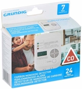 GRUNDIG Kohlenmonoxid Melder mit LCD Display, Maße: 12 x 8 x 3, 5cm (BxHxT) - 1