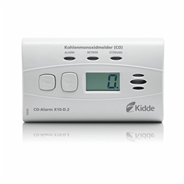 Kidde CO-Alarm X10-D.2 Kohlenmonoxidmelder, weiß, 1 Stück - 1