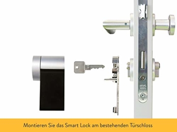 Nuki Combo 2.0 (Smart Lock und WLAN-Bridge) | Elektronisches Türschloss mit Türsensor, nachrüstbar | Bluetooth, WLAN | iPhone & Android | Smart Home - 2