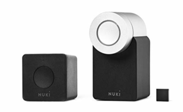 Nuki Combo 2.0 (Smart Lock und WLAN-Bridge) | Elektronisches Türschloss mit Türsensor, nachrüstbar | Bluetooth, WLAN | iPhone & Android | Smart Home - 1