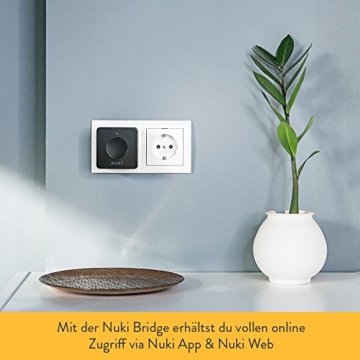 Nuki Combo 2.0 (Smart Lock und WLAN-Bridge) | Elektronisches Türschloss mit Türsensor, nachrüstbar | Bluetooth, WLAN | iPhone & Android | Smart Home - 5