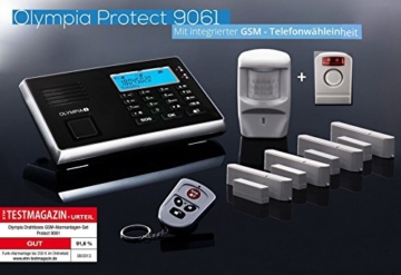 Olympia Protect 9061 GSM Funk Alarmanlage Super-Set mit Außensirene, Bewegungsmelder, Tür Fenster/Kontakten und Fernbedienung - 3