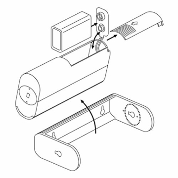 SEBSON® Bewegungsmelder mit Alarm und Klingel, Durchgangsmelder, batteriebetrieben, Alarmanlage - 5