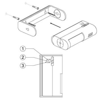 SEBSON® Bewegungsmelder mit Alarm und Klingel, Durchgangsmelder, batteriebetrieben, Alarmanlage - 6