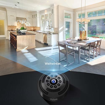 Victure Mini Kamera FHD 1080P,Tragbare kleine WLAN Überwachungskamera,Nanny Cam mit Bewegungserkennung und Infrarot Nachtsicht,Aufnahme während des Ladevorgangs,Wireless Weitwinkel Kamera - 2