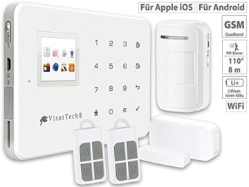 VisorTech Alarmanlage WiFi: WLAN-Alarmanlage XMD-5400.WiFi mit GSM-Handynetz- und Funk-Anbindung (Alarm) - 2