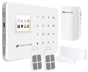 VisorTech Alarmanlage WiFi: WLAN-Alarmanlage XMD-5400.WiFi mit GSM-Handynetz- und Funk-Anbindung (Alarm) - 1